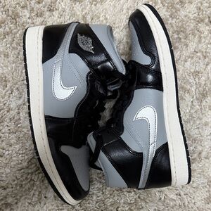 Jordan Black and Gray Women's Sneakers